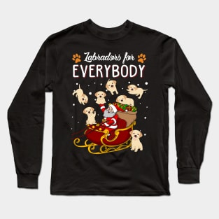 Labradors Christmas Sweater Long Sleeve T-Shirt